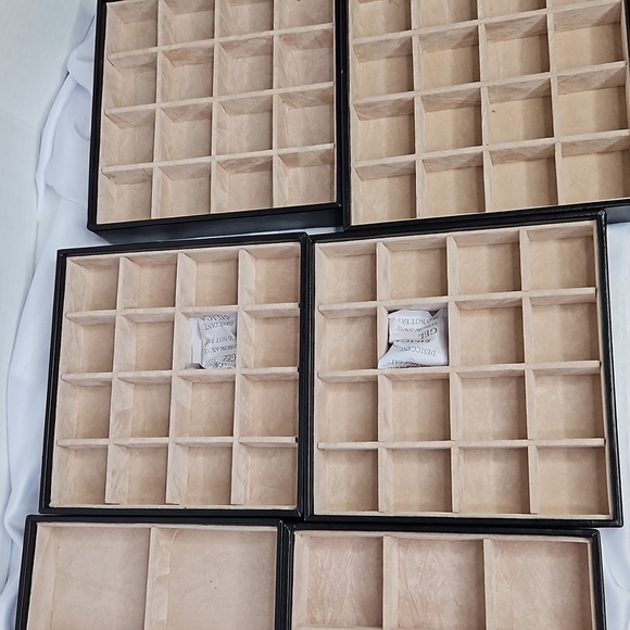 GLENOR CO STACKABLE JEWERLY TRAY  ORGANIZER IN BLACK - Picture 5 of 11